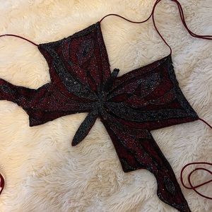 Passport Beaded Butterfly Top Size Small